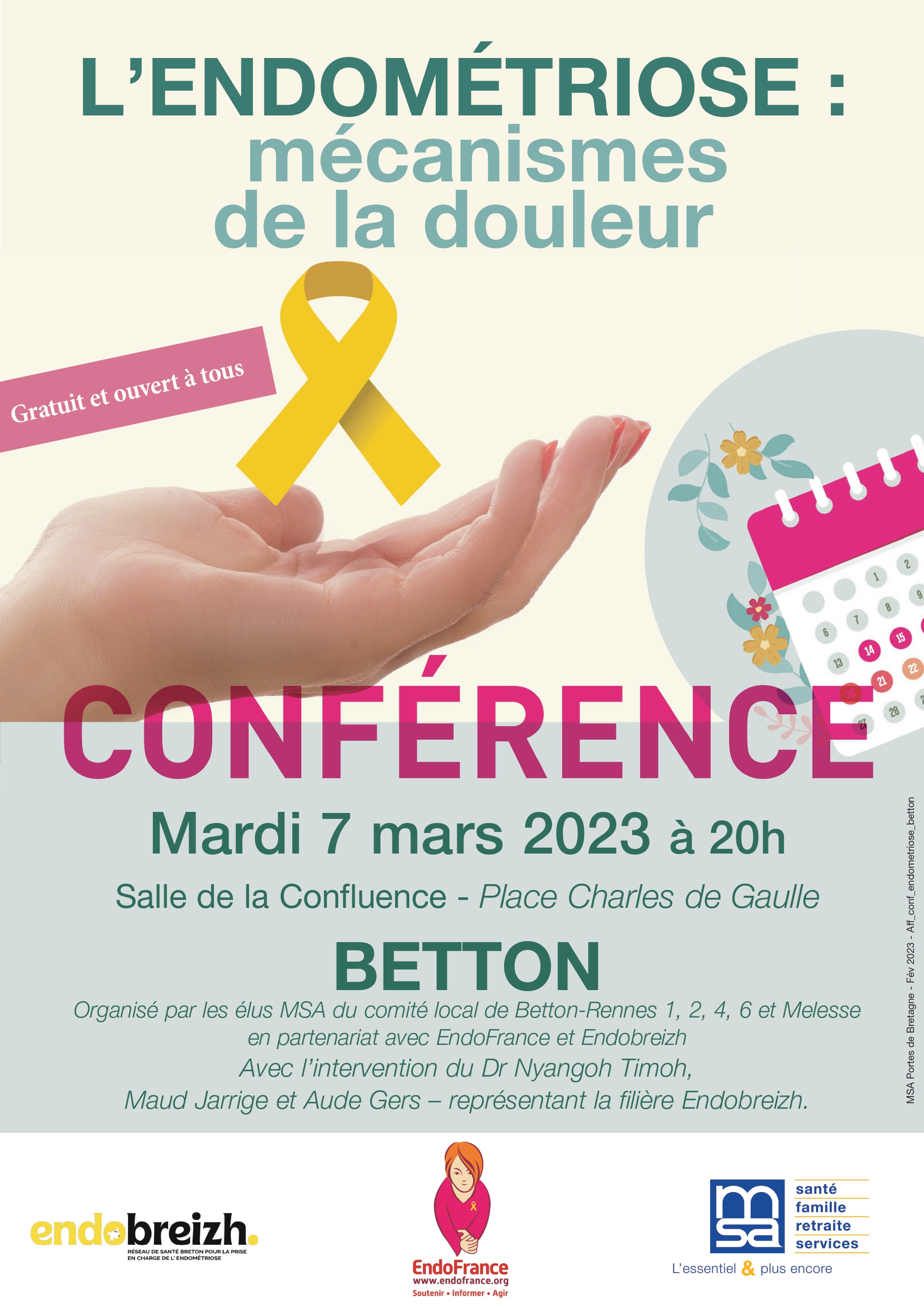 2023 03 07 Conférence Endométriose Douleur Msa Endofrance Betton