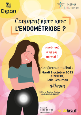 Affiche Endometriose Dinan