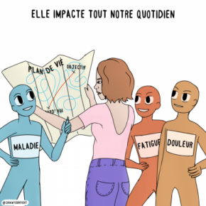 Illustration Temoignage Handicap Difficulte Endometriose