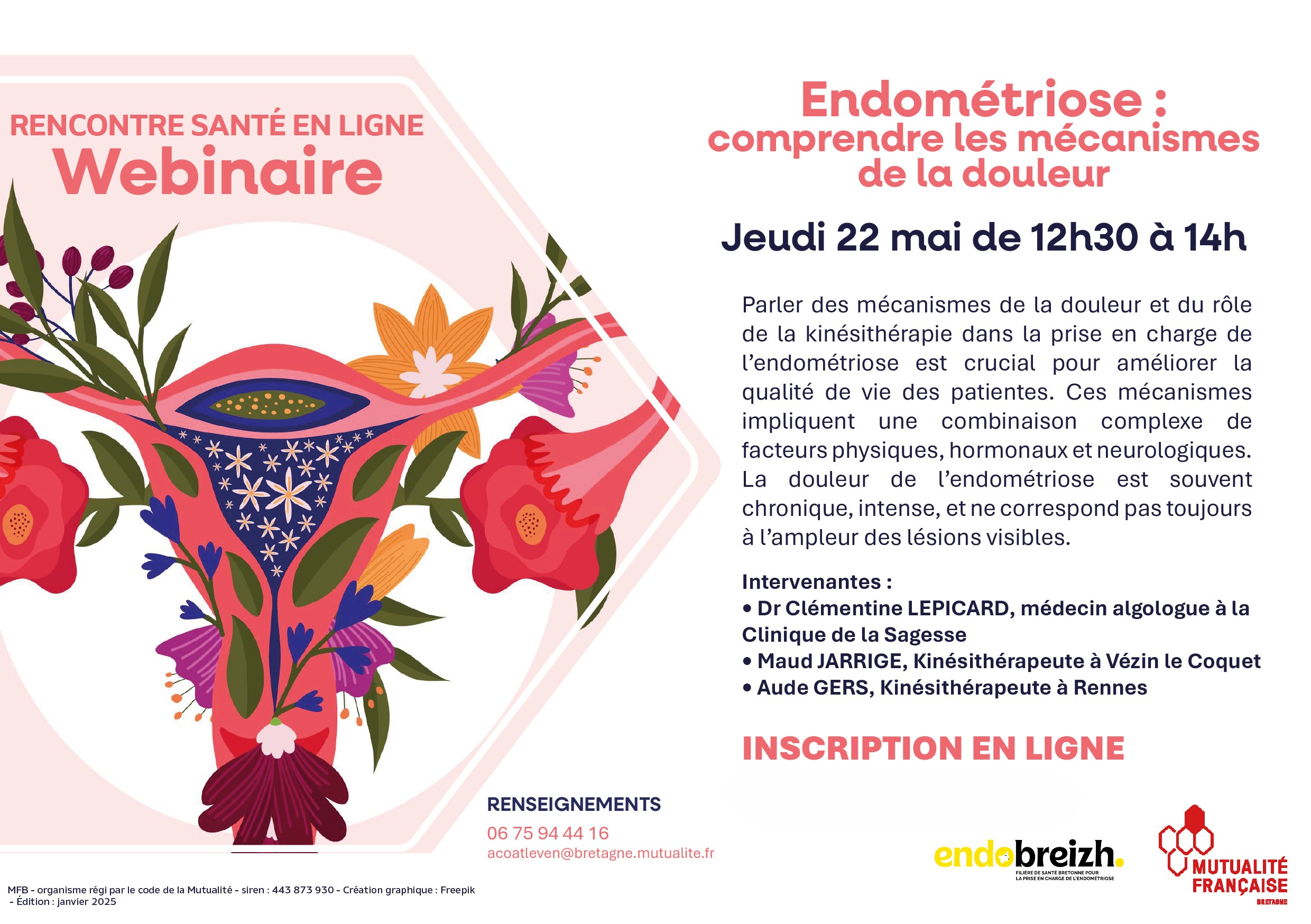 Invitation Webinaire Endométriose Modifié