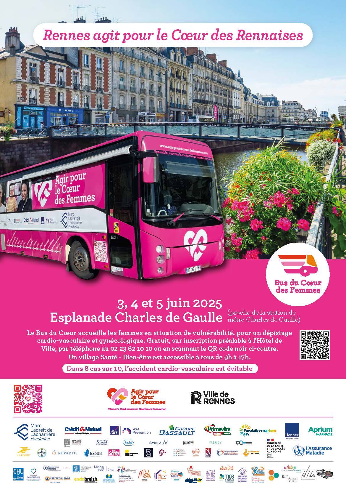 Affiche Bus Du Coeur Des Femmes Juin 2025
