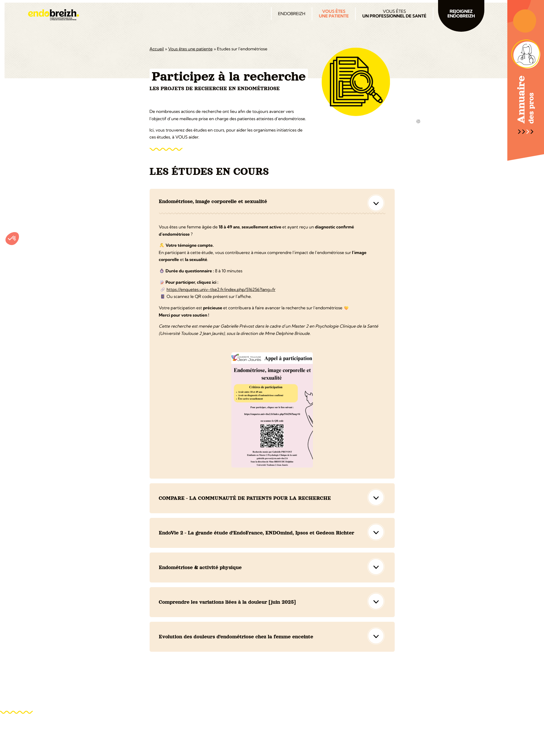 Screenshot 2025 12 15 At 14 13 45 Etudes Sur L'endométriose Endobreizh