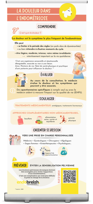 Panneau Douleur Mockup Roll Up