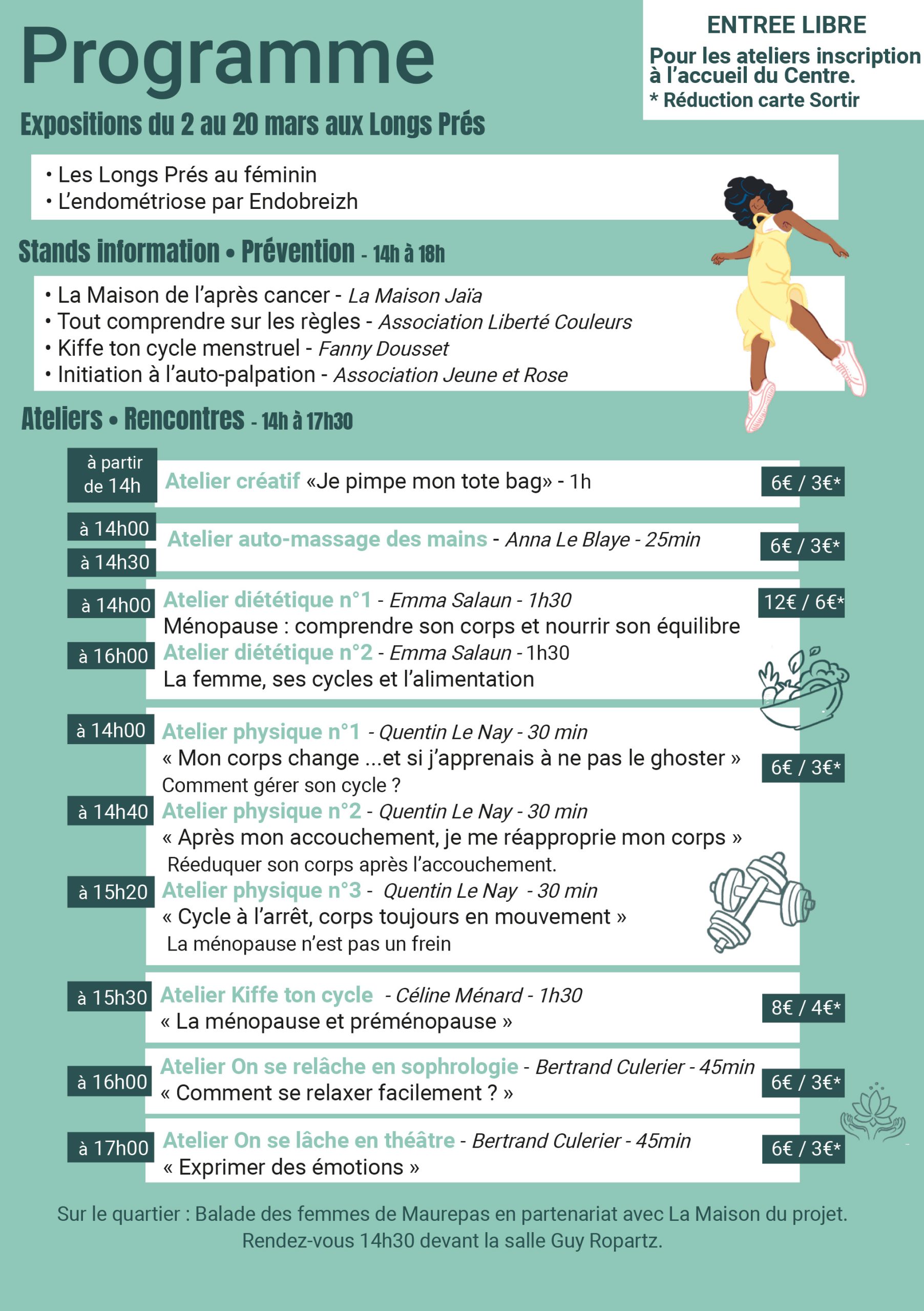 Programme Santé & Bien-être Des Femmes, Les Longs Prés